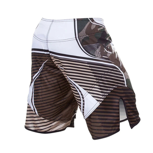 Venta al por mayor sublimación diseño personalizado mens fight shorts MMA shorts con lados divididos - Product Image 4