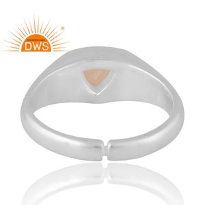 แหวนเงินแท้ 925 ดีไซน์ทันสมัย ประดับโอปอลเอธิโอเปียธรรมชาติ งานแฮนด์เมด เครื่องประดับสั่งทำพิเศษสำหรับผู้หญิง ของขวัญสำหรับเธอ - Product Image 2