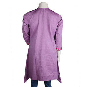 คุรตีปักลายสำหรับผู้หญิง - สีม่วง - Product Image 2