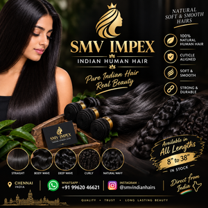 Extensions de cheveux naturels indiens Remy à tisser, ondulations naturelles, ondulations profondes, ondulations lâches, 100 % non traités, provenant d'un seul donneur, trame de cheveux en dentelle - Product Image 3