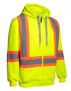 Chaqueta de seguridad de lana de alta visibilidad con tiras reflectantes uniformes de seguridad corporativos para almacén de fábricas Hecho en Pakistán. - Product Image 1