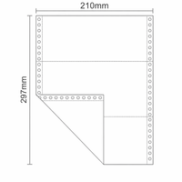 Ramette de papier autocopiant A4 personnalisée 2, 3 ou 4 feuillets, pré-encollée, format 210x297mm, types CB, CFB, CF, NCR, pour imprimante et copie