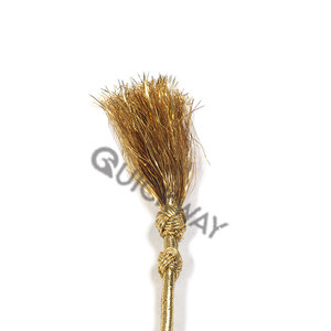 Accessoires d'uniforme cérémoniel : Cordon liturgique en soie avec clip pour croix, cordon de ceinture décoratif à franges et pompons - Product Image 6