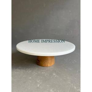 Support à gâteau en marbre fait à la main avec taille personnalisée disponible Fabricant grossiste Maison & Décoration Approvisionnement direct d'usine - Product Image 4