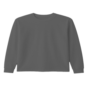 เสื้อยืดคอกลมแขนยาว ยูนิเซ็กซ์ ผ้าฝ้าย 100% น้ำหนัก 180 กรัม ป้องกันรอยยับ แห้งเร็ว ระบายอากาศดี ผ้าถัก สวมใส่สบาย ไม่หดตัว - Product Image 1