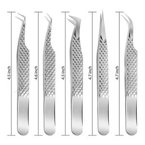 Concevez votre propre style de pinces à épiler et à insérer les cils Kit d'outils d'extension de cils antidérapants pour poignées professionnelles - Product Image 3