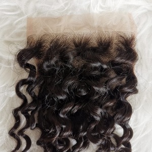 Vente en gros de cheveux humains indiens vierges naturels fermeture 4x4 5x5 6x6 7x7 dentelle suisse transparente frontale 13x4 13x6 360 dentelle HD - Product Image 3