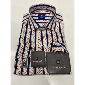 Camisa de algodón ajustada para hombre hecha en Turkiye manga larga elegante cómoda tela Premium - Product Image 1