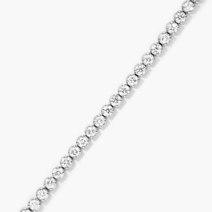 Élégant 7 pouces 925 argent brillant coupe Moissanite griffe réglage Tennis Bracelet luxe étincelant bijoux fins unisexe romantique - Product Image 5