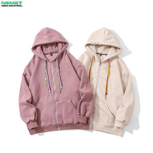 Cardigan ample à impression de logo personnalisé haut de sport décontracté sweat à capuche zippé uni pour homme - Product Image 5