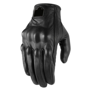 Racing Outdoor Sports Motorbike Gloves Leather Half Finger Waterproof Super Fiber Reinforced Durable Protection Comfort - Product Image 3