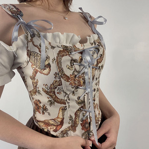 Corsé de Satén para Mujer, Estilo Nuevo, Hecho a Medida, Disponible con Talla Personalizada, Corsé de Satén en Color de Contraste, al Mejor Precio - Product Image 3