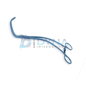 Abrazadera de Aorta Cooley de alta calidad de acero inoxidable Mordazas atraumáticas Vástagos curvos Titanio 10,5 "(26,5 cm) - Product Image 4