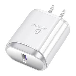Caricabatterie Rapido QC 3.0 USB 5V 2.4A con Cavo Micro V8, Potenza di Uscita 12W per Telefoni Cellulari e Auricolari, Compatibile con Prese EU US UK - Product Image 4