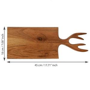 Planche à découper rectangulaire en bois d'acacia luxueuse, vente en gros de blocs à découper en bois, qualité supérieure, Inde - Product Image 1