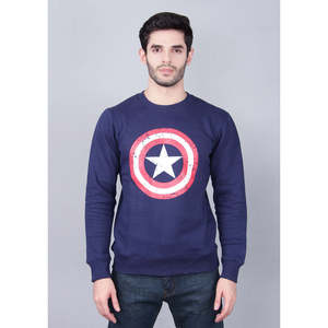 Sudadera de Forro Polar TALIAH con Bordado 3D de Capitán América, Etiqueta Personalizada, Antiarrugas, Antiretracción, Sólida, Tallas XXS-2XL - Product Image 1