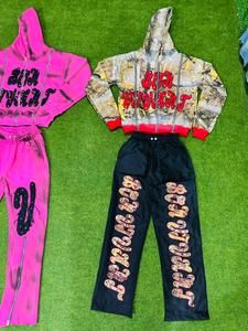 Men's Solid <b>Knee</b> Length Long Sleeve Quick Dry <b>High</b> Quality Sweatsuit Elastic Waist 100% Cotton Lightweight Adult Low MOQ Winter - Product Image 5