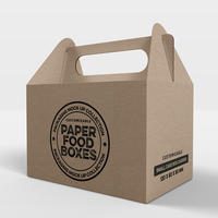 Boîte en carton ondulé avec logo imprimé pour poulet, boîte en carton pour aliments pour volailles, boîte cadeau pour fruits avec poignée