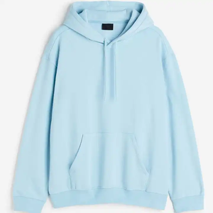 Sweats à capuche et sweatshirts à capuche pour hommes de grande taille Sweatshirts à capuche unisexes unis brodés avec logo personnalisé OEM de marque privée - Product Image 4