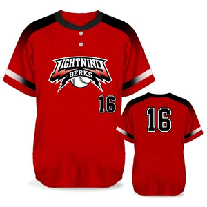 Uniforme de béisbol de servicio de alta calidad, nombre de equipo personalizado, número de equipo, estilo impreso, uniforme de béisbol transpirable Premium para hombres - Product Image 5