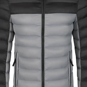 Chaqueta Acolchada Ligera para Hombre, Bloques de Color, Otoño e Invierno, Abrigo con Capucha, Chaqueta Cortavientos con Cremallera y Capucha Desmontable - Product Image 5