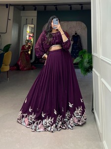 Hot Sale Elegant Georgette Lehenga Choli Lightweight Comfortable for Wedding and Festive Occasions Available for Export Price - Product Image 5