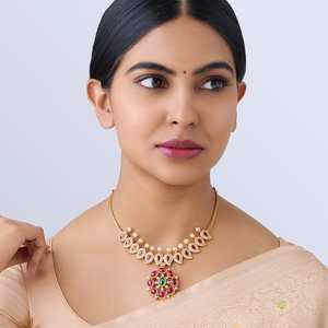 Collier authentique en argent de style temple - Bijoux d'inspiration culturelle - Product Image 1