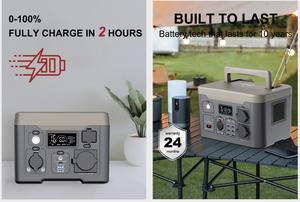 Centrale solaire extérieure 600W pour la maison et le camping, la randonnée et le confort avec une capacité légère - Product Image 6