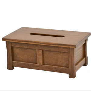 HF Crafts Caja de pañuelos de madera hecha a mano Granja Decorativo Grabado Personalizado Precio bajo - Product Image 1
