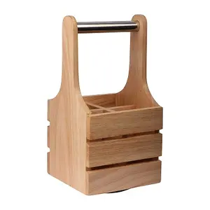 Rustic Finished Kitchen Top Utensil Holder Wooden Caddy Manufacturer And Exporter Best Acacia Beech Wood Caddy Supplier