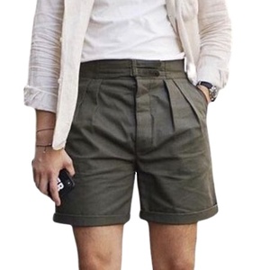 High-quality Sophisticated <b>Men's</b> Smart Casual <b>Corduroy</b> Wool Linen <b>Shorts</b> Anti-wrinkle Breathable Seasons Trend Tailor-made Pants - Product Image 3