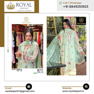 ชุดสูทงานเต้นรำผ้าจอร์เจียปักด้วยมือดีไซน์เนอร์แฟชั่นสวยสำหรับงานแต่งงานและงานปาร์ตี้จากผู้จำหน่ายอินเดียที่เชื่อถือได้ - Product Image 3