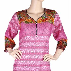 Traje de dos piezas estampado para mujer - Rosa - Product Image 3