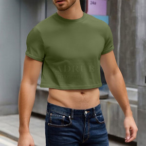 Comfy Round Neck <b>Crop</b> <b>Top</b> T-Shirt With Soft Touch Fabric Trendy Custom Color <b>Crop</b> <b>Top</b> T-Shirt For Summer Fashion - Product Image 4