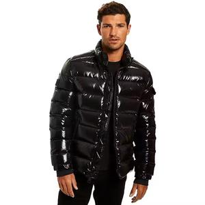 Fast Shipping Winter Cloth Custom Logo Plus Size Adult Puffer Jacket Coat Men <b>Removable</b> Hoodie Down Shinny - Product Image 1