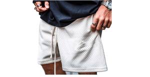 Short d'entraînement de gymnastique en polyester écologique de toile pour hommes de haute qualité OEM Logo personnalisé Poches de sublimation pour le basket-ball d'été délavé - Product Image 3