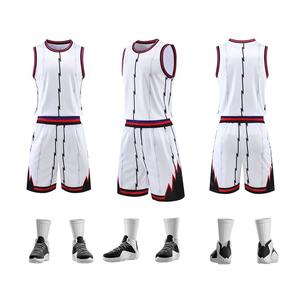 2024 conjunto de uniforme de baloncesto deportivo por sublimación personalizado de alta calidad Jersey estampado completo transpirable de talla grande pantalones cortos cómodos - Product Image 4