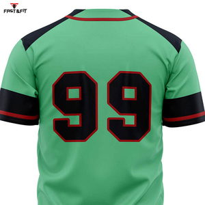 Maillot de baseball homme de haute qualité avec impression de logo personnalisé Design professionnel Option grande taille Baseball imprimé par sublimation - Product Image 3