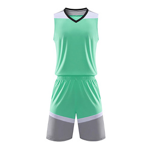 Ensemble de tissu doux et durable du fabricant OEM d'uniformes de basket-ball imprimés personnalisés avec numéro et logo disponibles en vrac - Product Image 5