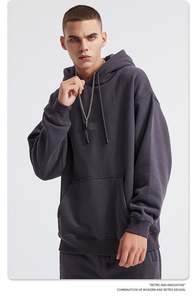 Sudadera con Capucha Personalizada con Logotipo, Unisex, Talla Grande, con Cordón Ajustable, de Algodón y Felpa para Hombre - Product Image 4