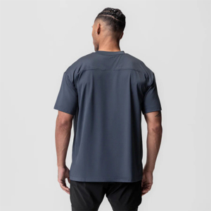 เสื้อยืดใส่ออกกำลังกายแบบโอเวอร์ไซส์เสื้อใส่ออกกำลังกายซับเหงื่อต้านจุลชีพแห้งเร็ว - Product Image 3
