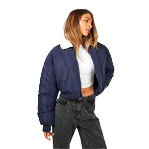 Vestes d'hiver 2026 en gros pour femmes, grandes tailles, coupe régulière, confortables, chaudes, style streetwear, unies - Product Image 5