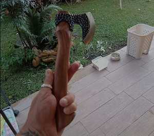 Hacha Tomahawk de Acero de Damasco de Calidad Premium de Grado Industrial Personalizada al por Mayor con Servicio OEM ODM, Mango de Madera Hecho a Mano - Product Image 5