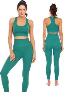 Ensemble de yoga et de fitness pour femmes, vêtements de sport personnalisés de qualité supérieure, vente en gros, leggings de yoga à taille élastique - Product Image 4