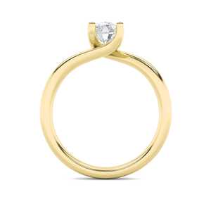 Anillo De Diamante Solitario Corte Cojín En Oro - Product Image 2