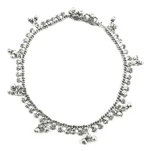 925 <b>Silver</b> <b>Anklet</b> <b>for</b> <b>Women</b> Cute Gold Plated Foot Jewelry Dainty Style <b>for</b> Gifts - Product Image 2