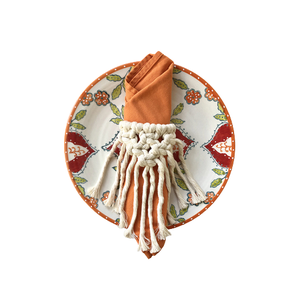 Porte-mouchoirs en macramé de créateur de fantaisie nouveautés meilleure finition anneau de serviette utilisation dans la fête de mariage pour la décoration de table - Product Image 1