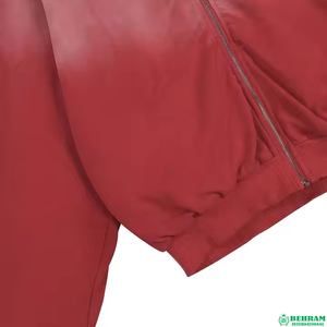 Sudadera con capucha de corte regular personalizada OEM, 100% algodón, forro polar/terry francés, con cremallera completa, estampado en relieve, lavado ácido, de peso pesado - Product Image 6
