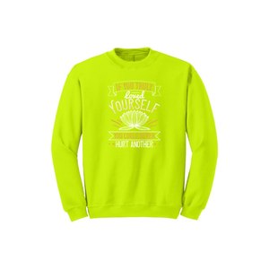 Sweat-shirt en mélange de coton avec des thèmes de bouddha imprimés Style décontracté 12 options de couleur 260-280 Placement de conception personnalisable GSM lourd - Product Image 5