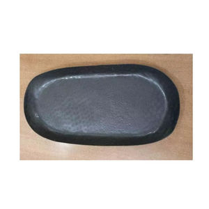 Vente en gros Logo personnalisé Hôtel Restaurant Rectangulaire Rose Or Cookie Plateaux de service en métal en acier inoxydable et plateau roulant - Product Image 1